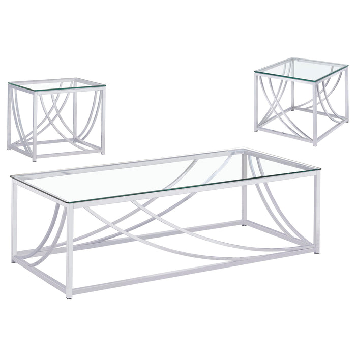 Lille Coffee Table Set - U&U Home Budget Furniture (Carteret, NJ)