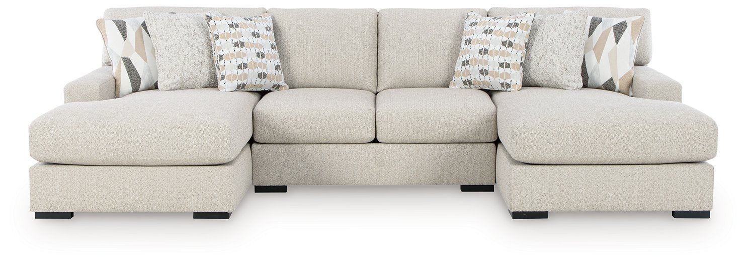 Laurelgrove Double Chaise Sectional - U&U Home Budget Furniture (Carteret, NJ)