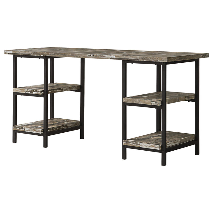 Kemper 4-shelf Writing Desk Salvaged Cabin - U&U Home Budget Furniture (Carteret, NJ)