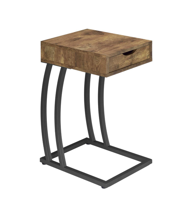 Troy Accent Table with Power Outlet Antique Nutmeg - U&U Home Budget Furniture (Carteret, NJ)