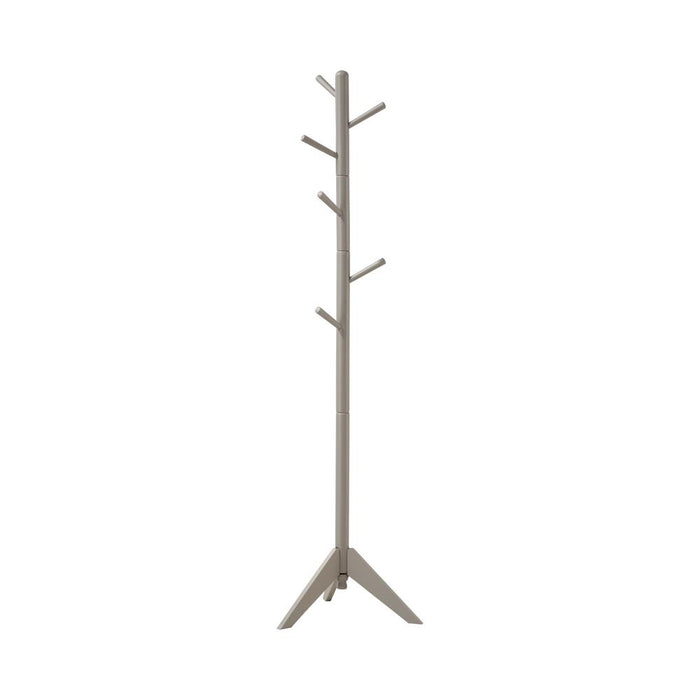 Devlin Coat Rack with 6 Hooks Grey - U&U Home Budget Furniture (Carteret, NJ)