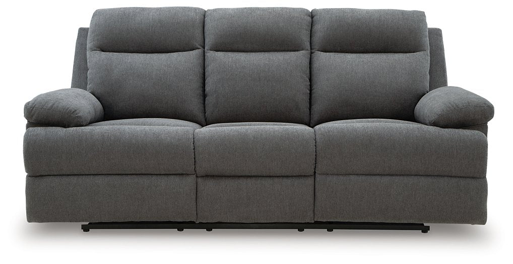 Side-Swipe Reclining Sofa with Drop Down Table - U&U Home Budget Furniture (Carteret, NJ)