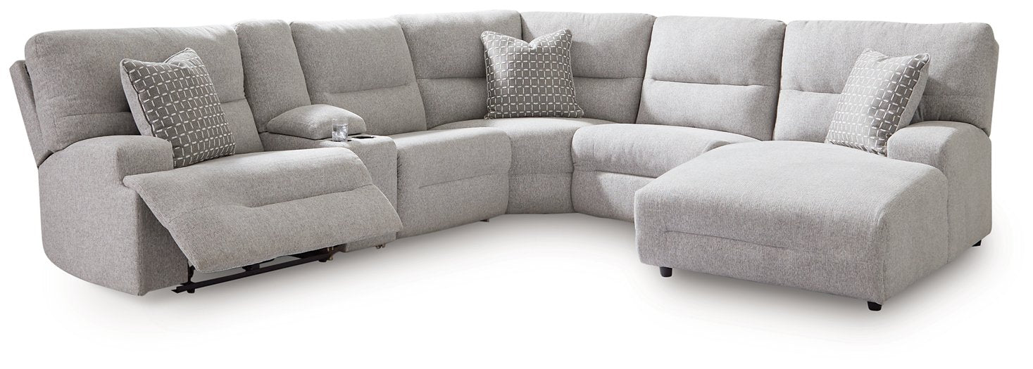 Acklen Place Power Reclining Sectional with Chaise - U&U Home Budget Furniture (Carteret, NJ)