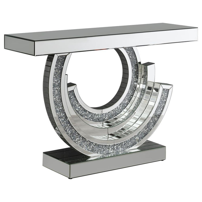 Imogen Multi-dimensional Console Table Silver - U&U Home Budget Furniture (Carteret, NJ)