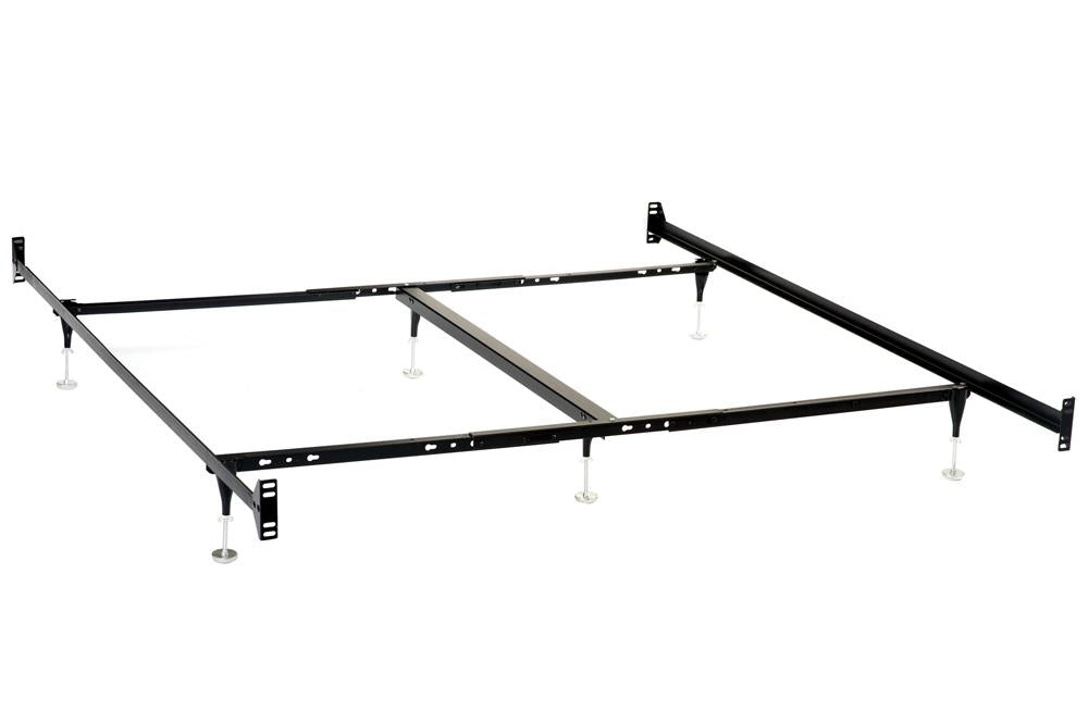 Esme California King, E.King, Queen, Twin Over Full Bed Frame Black - U&U Home Budget Furniture (Carteret, NJ)