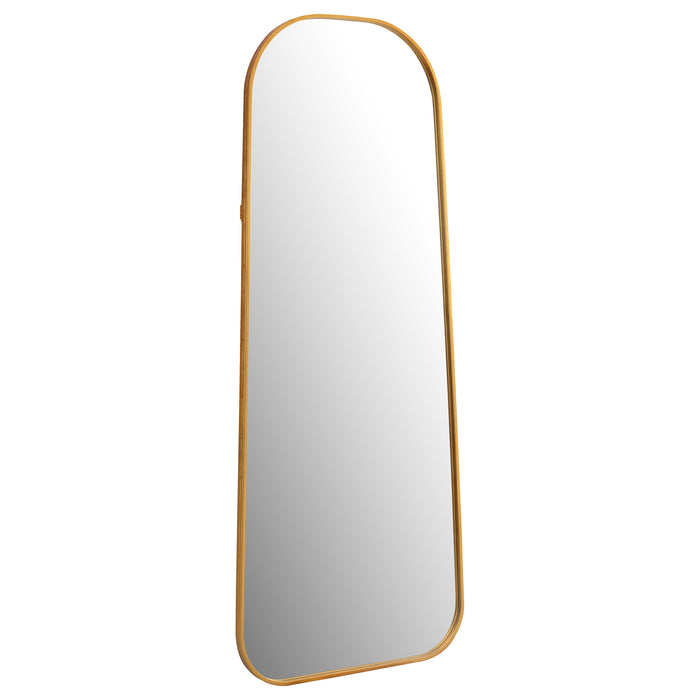 Simeon Metal Frame Full Length 59" Floor Mirror Antique Gold - U&U Home Budget Furniture (Carteret, NJ)