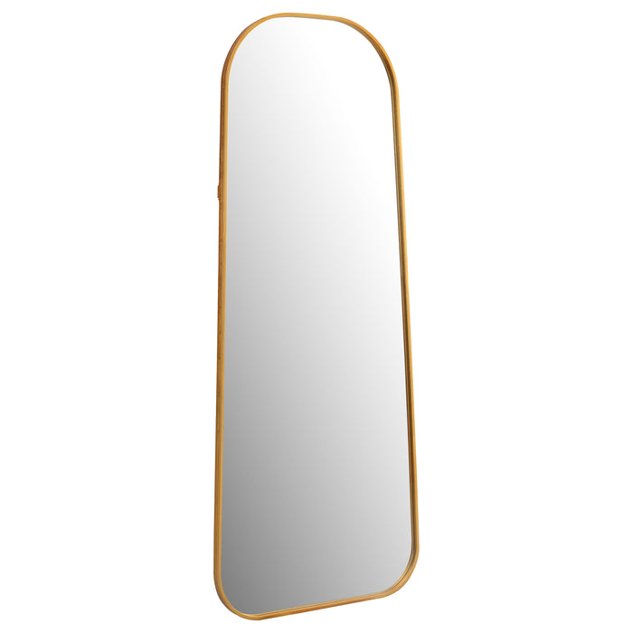 Simeon Metal Frame Full Length 51" Floor Mirror Antique Gold - U&U Home Budget Furniture (Carteret, NJ)