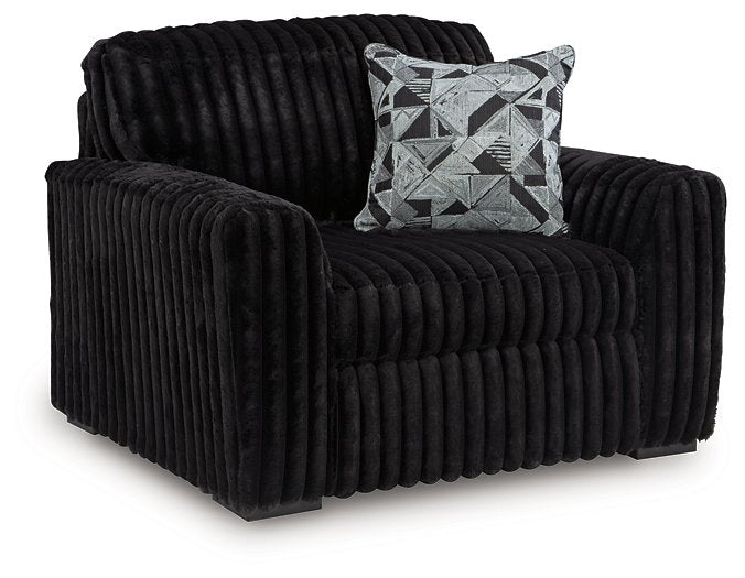 Midnight-Madness Oversized Chair - U&U Home Budget Furniture (Carteret, NJ)