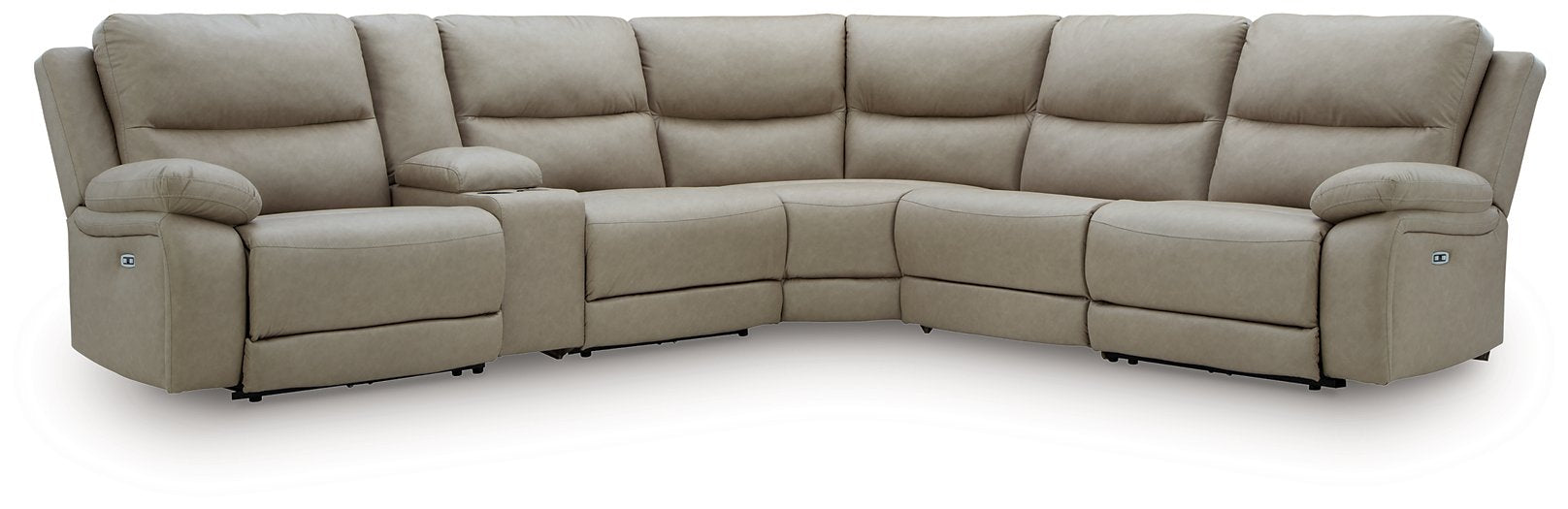Narwhal Place Reclining Sectional with Storage Console - U&U Home Budget Furniture (Carteret, NJ)