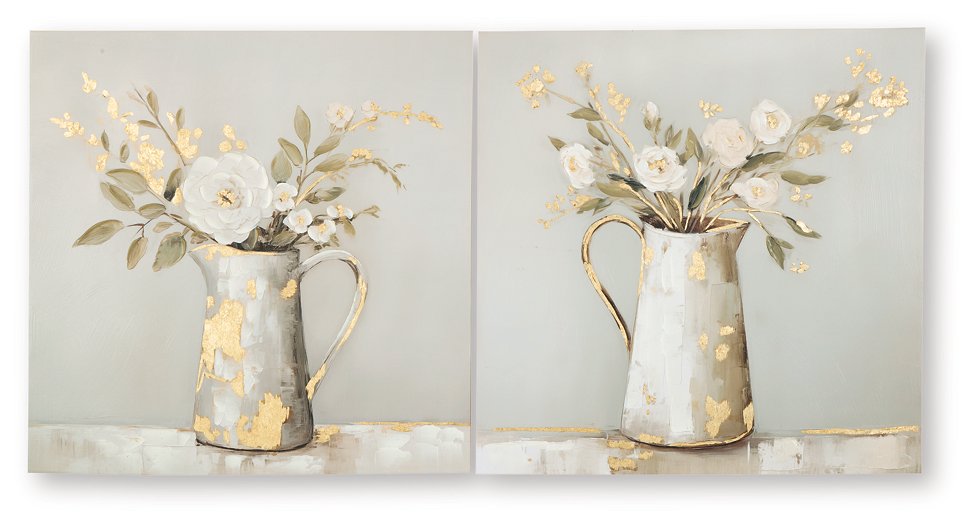 Amoryville Wall Art Set (Set of 2) - U&U Home Budget Furniture (Carteret, NJ)
