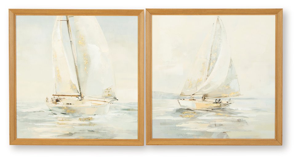 Winbrook Wall Art Set (Set of 2) - U&U Home Budget Furniture (Carteret, NJ)