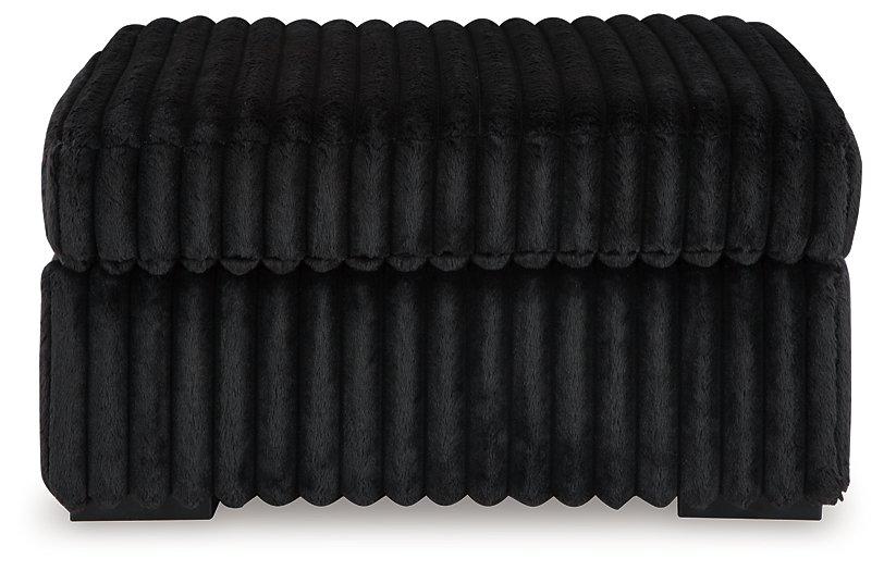 Midnight-Madness Oversized Accent Ottoman - U&U Home Budget Furniture (Carteret, NJ)