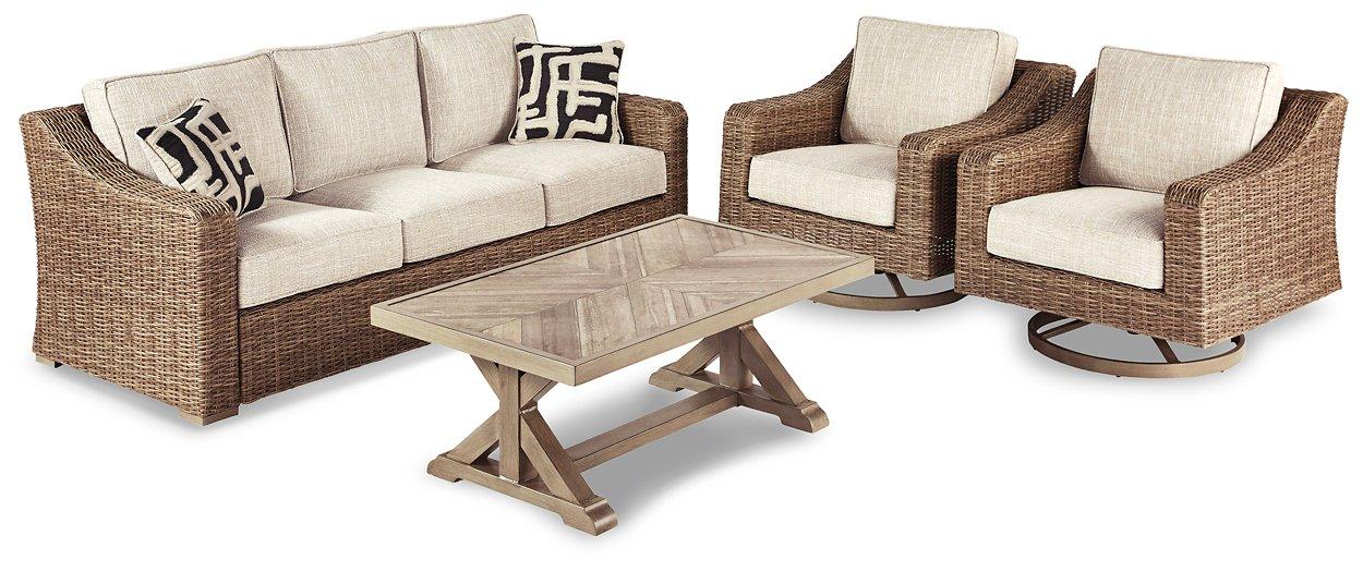 Beachcroft Outdoor Conversation Set - U&U Home Budget Furniture (Carteret, NJ)