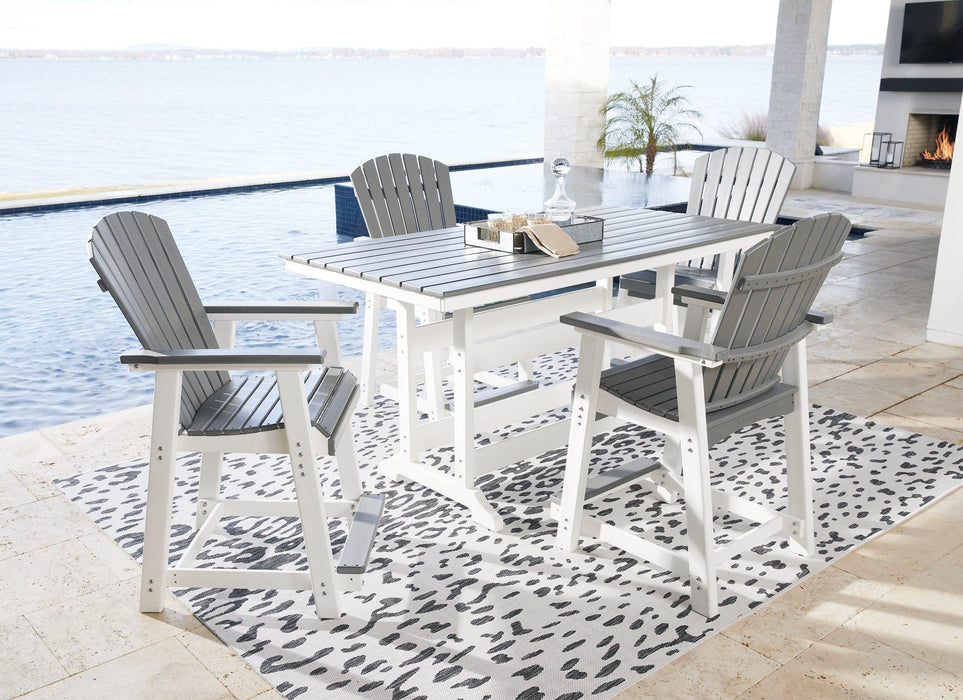 Transville Outdoor Dining Set - U&U Home Budget Furniture (Carteret, NJ)