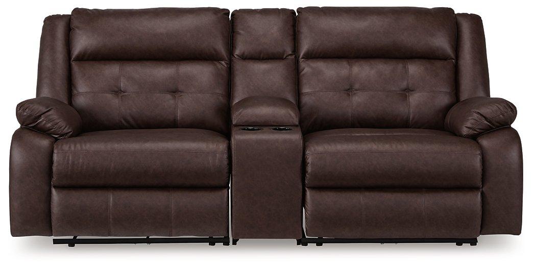 Punch Up Power Reclining Sectional Loveseat with Console - U&U Home Budget Furniture (Carteret, NJ)