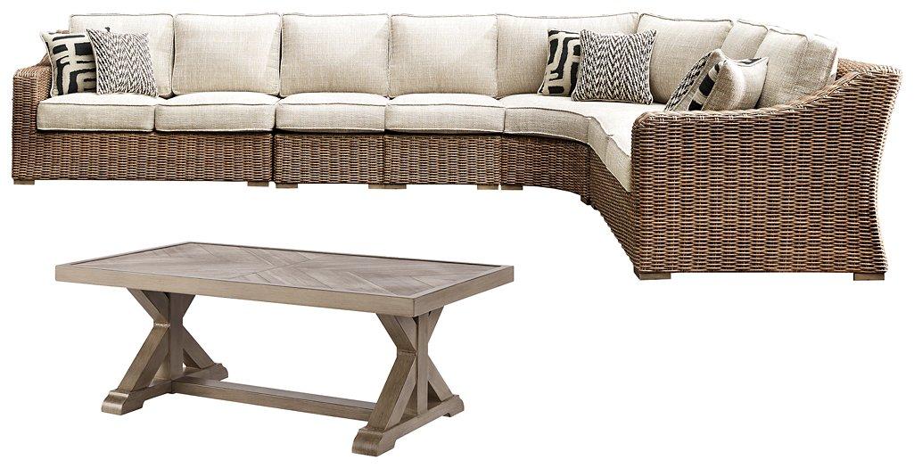 Beachcroft Outdoor Seating Set - U&U Home Budget Furniture (Carteret, NJ)