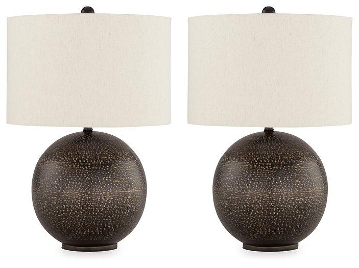 Hambell Lamp Set - U&U Home Budget Furniture (Carteret, NJ)