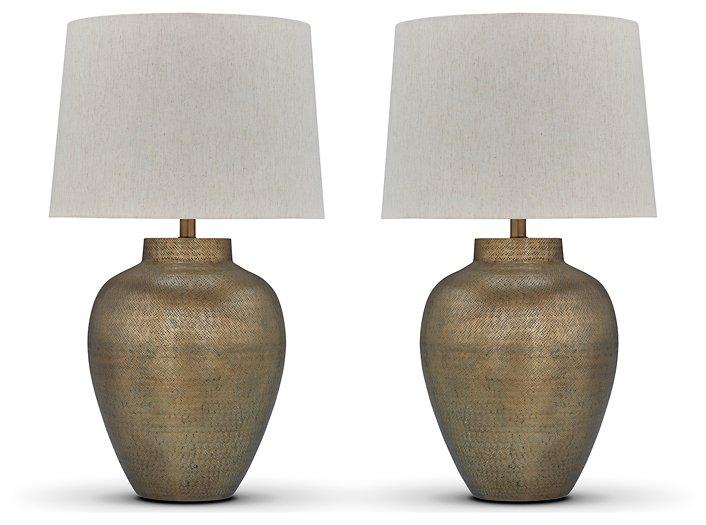 Madney Lamp Set - U&U Home Budget Furniture (Carteret, NJ)