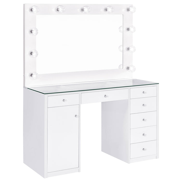 Acena Vanity Table and Mirror - U&U Home Budget Furniture (Carteret, NJ)