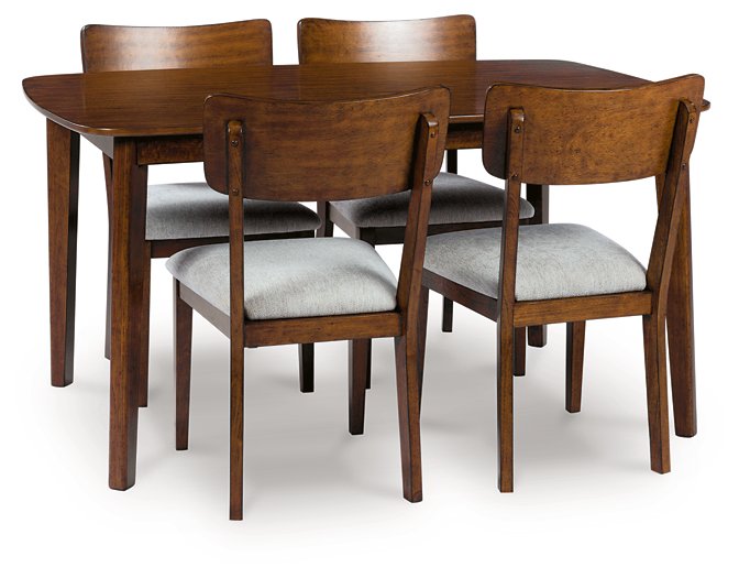 Tameride Dining Table and 4 Chairs (Set of 5) - U&U Home Budget Furniture (Carteret, NJ)