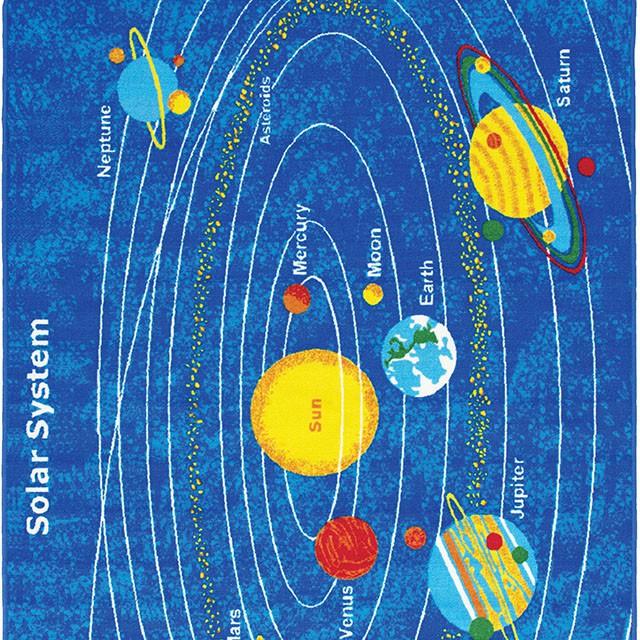 Abbey Solar System 4' 9" X 6' 9" Area Rug - U&U Home Budget Furniture (Carteret, NJ)