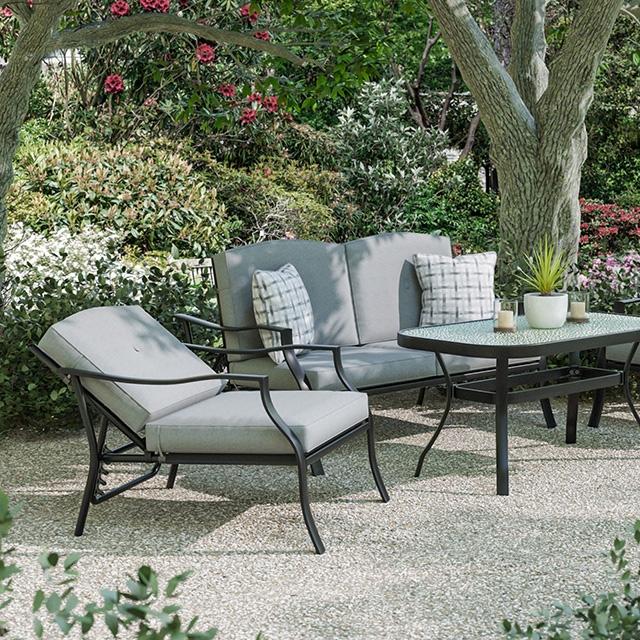 Adele 5 Pc. Conversation Set w/ Adjustable Chairs - U&U Home Budget Furniture (Carteret, NJ)