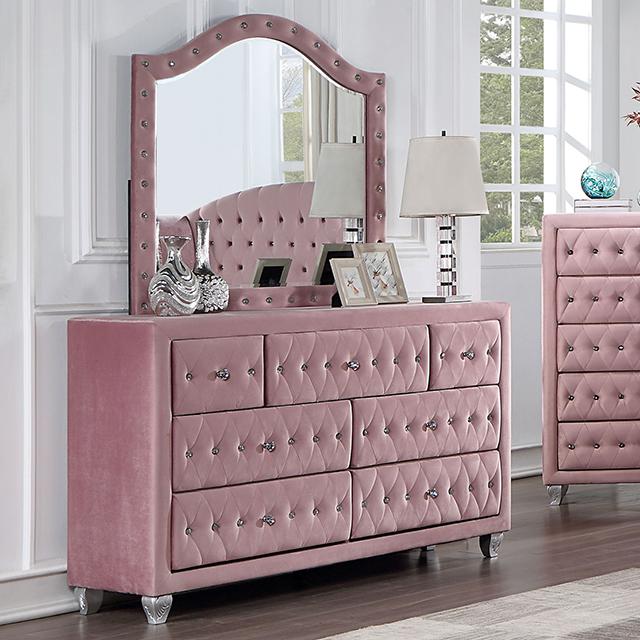 ZOHAR Dresser, Pink - U&U Home Budget Furniture (Carteret, NJ)