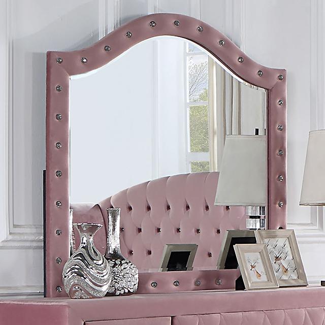 ZOHAR Mirror, Pink - U&U Home Budget Furniture (Carteret, NJ)