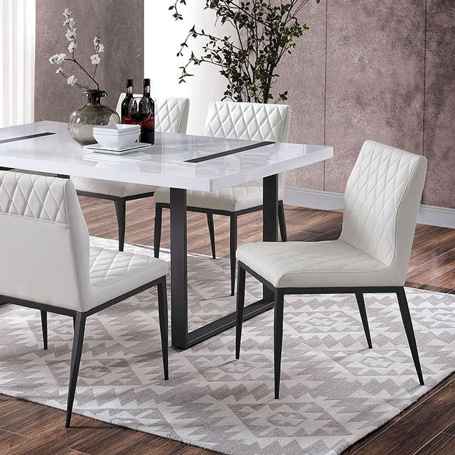 Alessia 7 Pc Dining Table Set - U&U Home Budget Furniture (Carteret, NJ)