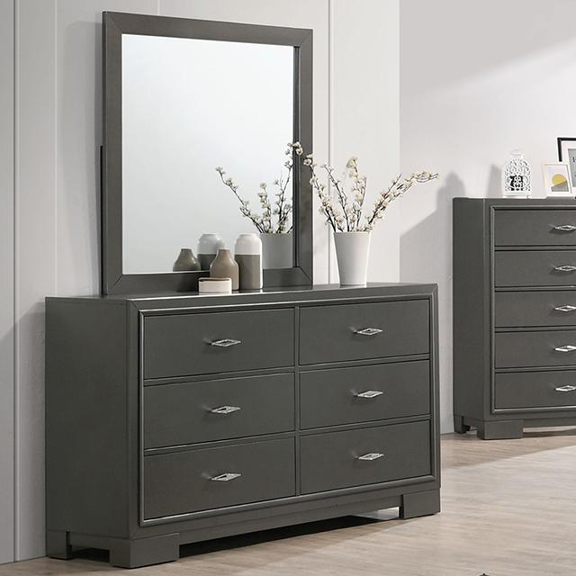 ALISON Dresser, Dark Walnut - U&U Home Budget Furniture (Carteret, NJ)