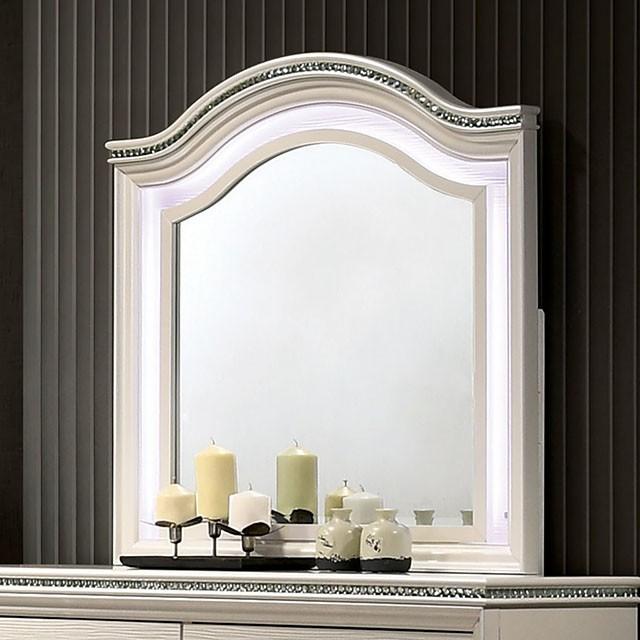 ALLIE Mirror Beige & Rose Gold - U&U Home Budget Furniture (Carteret, NJ)