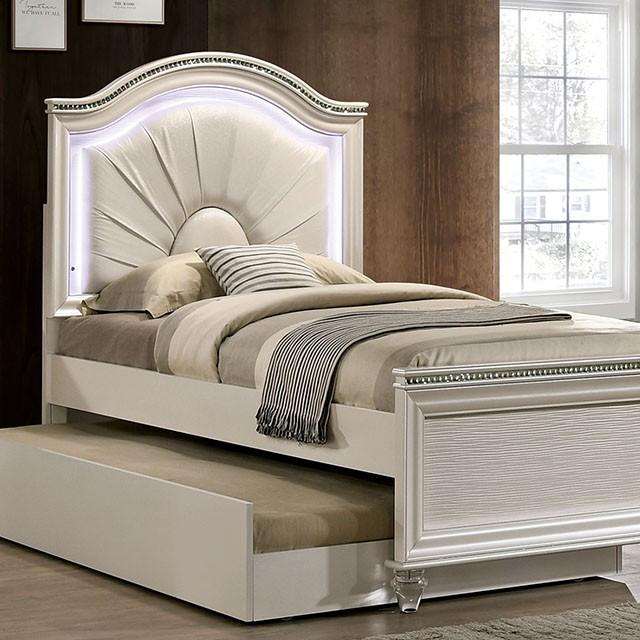 ALLIE Twin & Full Rose Gold Bed - U&U Home Budget Furniture (Carteret, NJ)