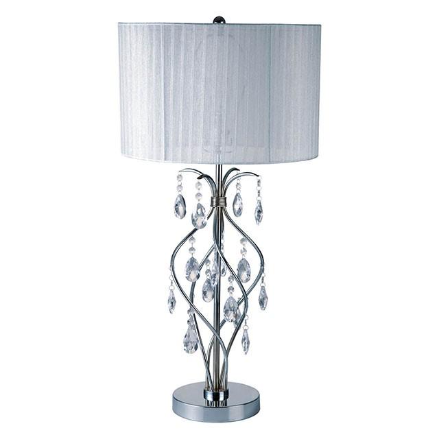 Xia White Table Lamp - U&U Home Budget Furniture (Carteret, NJ)