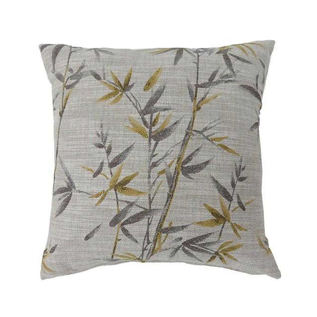 Anika Yellow 18" X 18" Pillow (2/CTN) - U&U Home Budget Furniture (Carteret, NJ)