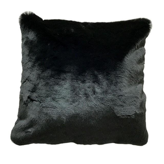 Caparica Black 20" X 20" Pillow, Black - U&U Home Budget Furniture (Carteret, NJ)