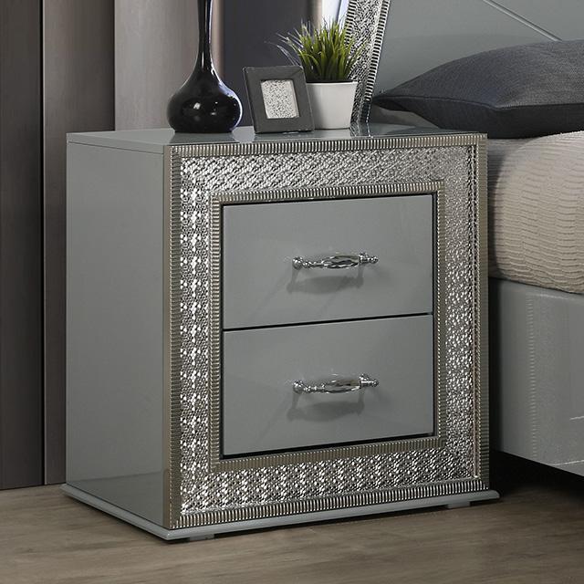 Cassiopeia Nightstand - U&U Home Budget Furniture (Carteret, NJ)