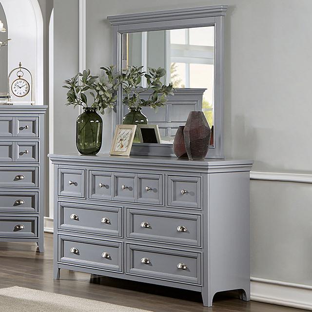 CASTLILE Dresser, Gray - U&U Home Budget Furniture (Carteret, NJ)