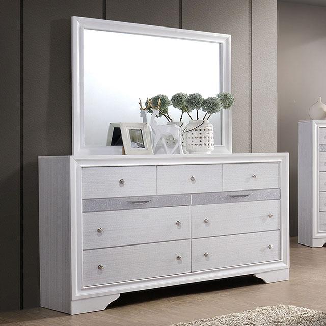 Chrissy White Dresser - U&U Home Budget Furniture (Carteret, NJ)