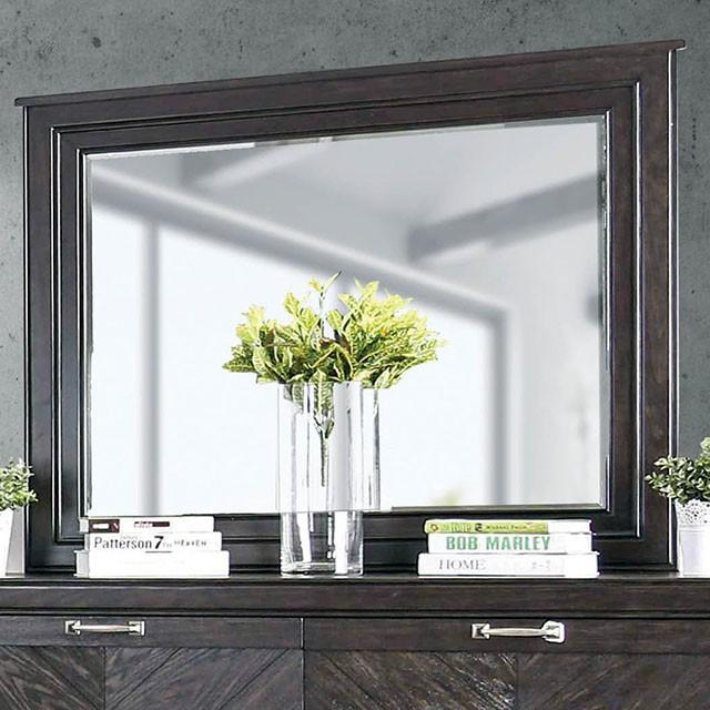 Argyros Espresso Mirror - U&U Home Budget Furniture (Carteret, NJ)