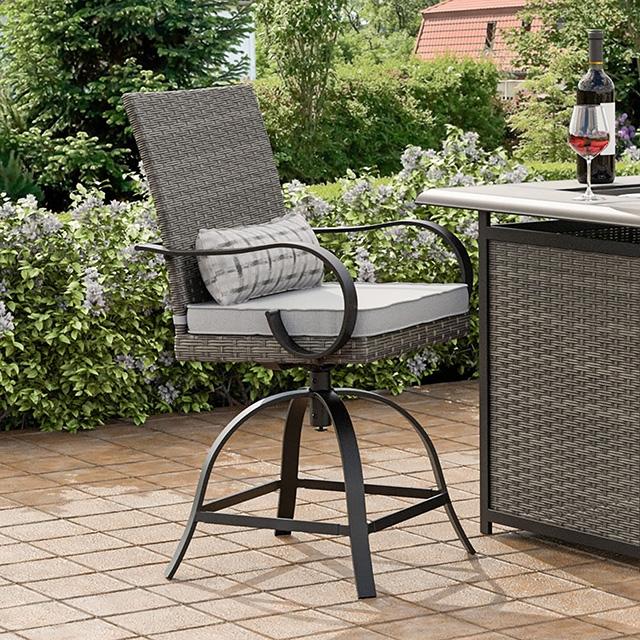 Arosa Counter Ht. Swivel Arm Chair (2/CTN) - U&U Home Budget Furniture (Carteret, NJ)