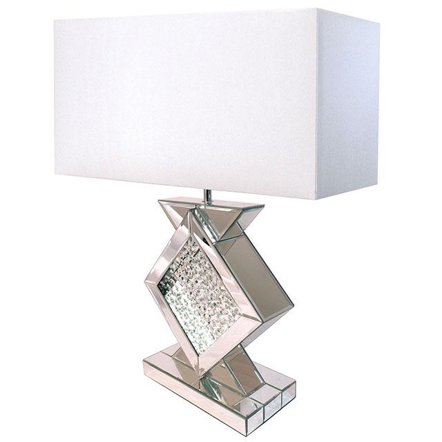 DESMA Table Lamp, Champagne/White - U&U Home Budget Furniture (Carteret, NJ)