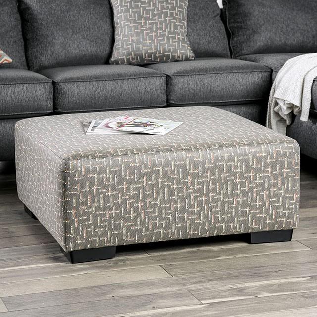 Earl Gray Ottoman - U&U Home Budget Furniture (Carteret, NJ)