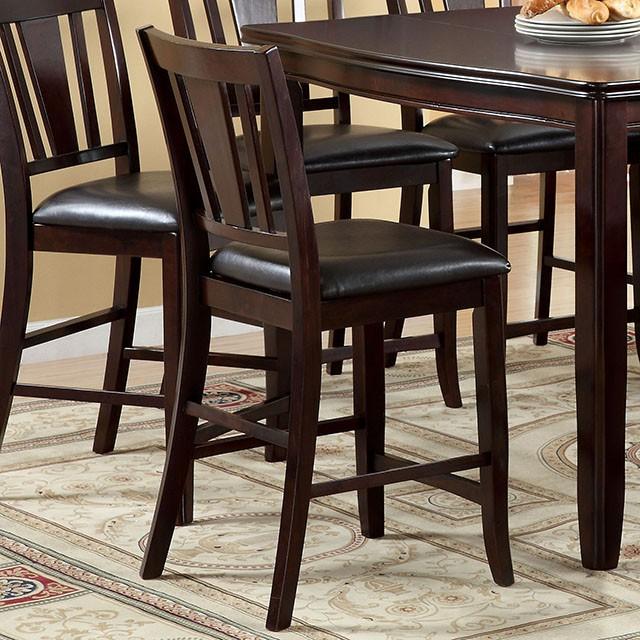 Edgewood II Espresso Counter Ht. Chair (2/CTN) - U&U Home Budget Furniture (Carteret, NJ)