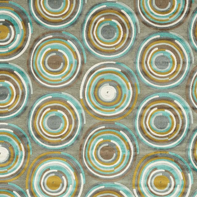 Atlas Rug Gray/ Aqua - U&U Home Budget Furniture (Carteret, NJ)