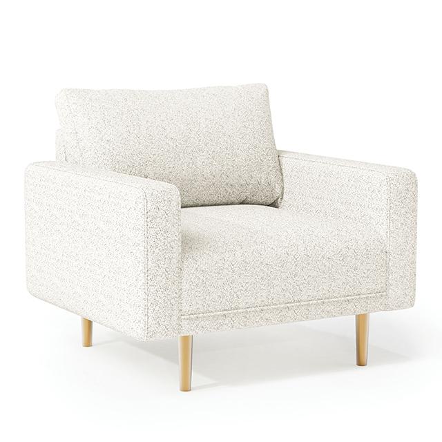 ELVERUM Chair, Off-White - U&U Home Budget Furniture (Carteret, NJ)
