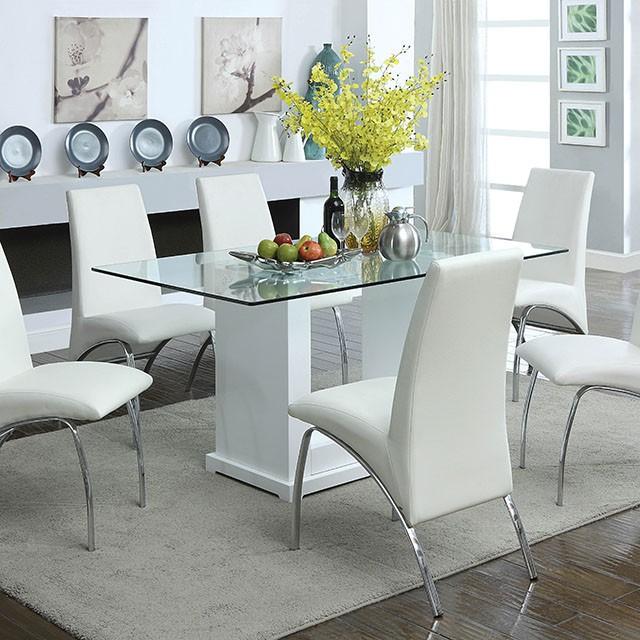 Eva 7 Pc Dining Table Set - U&U Home Budget Furniture (Carteret, NJ)
