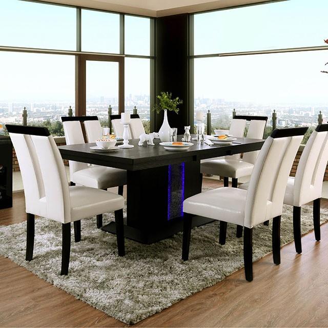 Evangeline 7 Pc Dining Table Set - U&U Home Budget Furniture (Carteret, NJ)