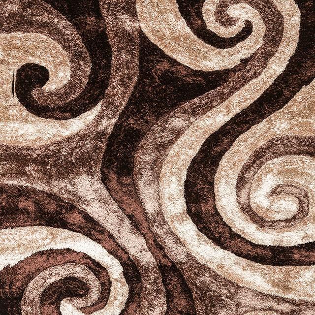 Fermont Brown Beige 5' X 8' Area Rug - U&U Home Budget Furniture (Carteret, NJ)