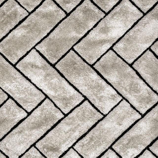 Fermont Gray 5' X 8' Area Rug - U&U Home Budget Furniture (Carteret, NJ)