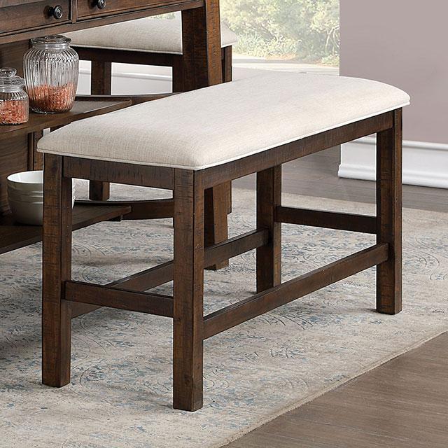 FREDONIA Counter Ht. Bench - U&U Home Budget Furniture (Carteret, NJ)